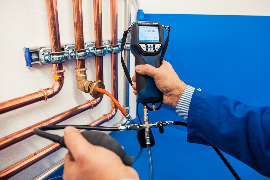 Prova di tenuta gas secondo UNI 11528