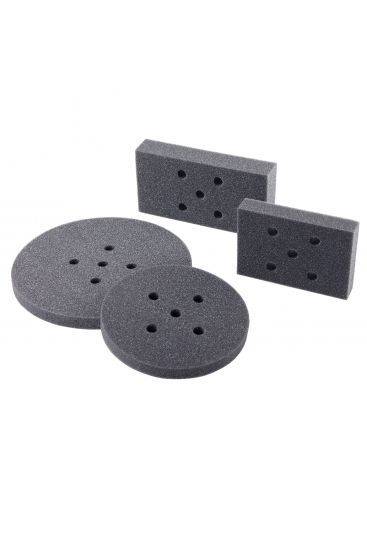 Set 2 spugne rotonde e 2 rettangolari 