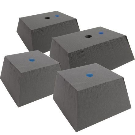 Set 4 tappi gommapiuma rettangolari   
