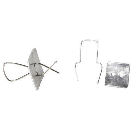 Clips alluminio, conf. 100 pezzi