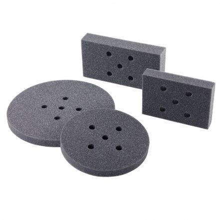 Set 2 spugne rotonde e 2 rettangolari 